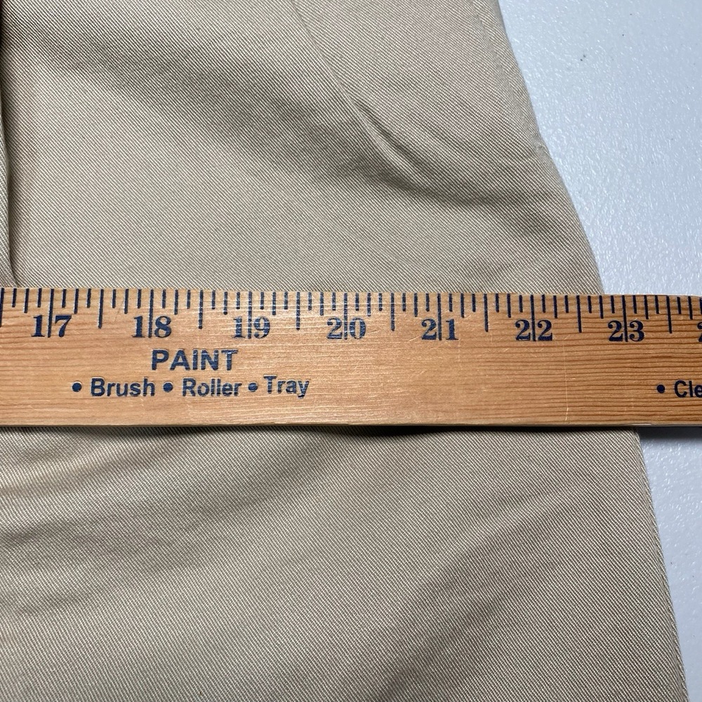 NEW 90s Polo Ralph Lauren Hammond Pants 34x36 Cuffed Mens Pleated Classic Beige - Picture 7 of 15